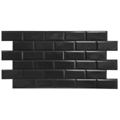 Панель ПВХ 962х484 мм Блок черный /PVC Panel Black unit