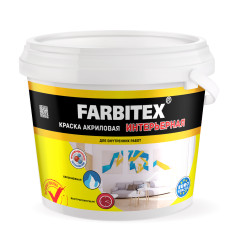 Краска акриловая интерьерная (13,0кг) FARBITEX