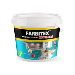 Краска акриловая моющаяся (6,0 кг) FARBITEX