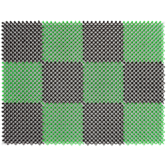 Коврик Травка 42х56см черно-зеленый /23001
