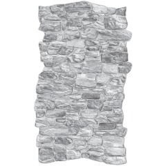 Панель ПВХ 1004х600мм Фартук-панно "Камень мрамор серый"