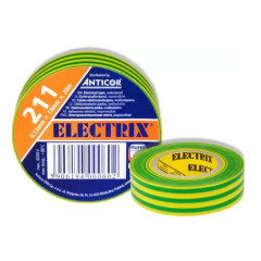 Изолента ELECTRIX 211 0,13мм*19мм*20м. желтая