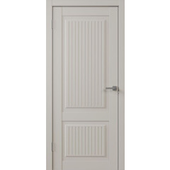 Полотно дверное ЭКО Сицилия Вертикаль ДГ софт белый гладкий 70х200