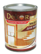 Краска Красно-коричневая 0,8кг ПФ-266 "DEKOR"