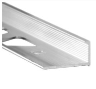 Профиль для плитки Г-образный 2,7 м 11,5 мм ПО-Г10 металлический анодированный мат. серебро