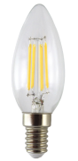 Лампа светодиодная "Филамент" С37-6 Вт-230 В-4000 К–E14