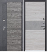 Дверь входная металлическая 9,5 см Орландо Дуб винтаж белый 2050х960 мм левая