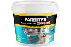 Краска акриловая моющаяся (6,0 кг) FARBITEX