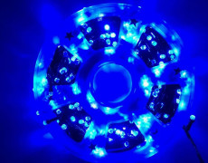 Гирлянда уличная Н.Т. LED на катушке ,синяя 35м АКЦ