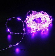 Гирлянда "Нить" "Льдинка" LED 50 ламп 5м,8реж.,фиолетовый/725-0059