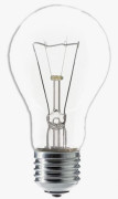 Лампа прозр. Е-27 15W A-60 (Т 150Вт) термоизлучатель