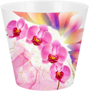 Горшок для цветов InGreen London Orchid D160 мм,1,6 л с дренажной вставкой белый перламутровый