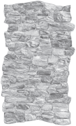 Панель ПВХ 1004х600мм Фартук-панно "Камень мрамор серый"