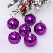 Набор шаров Глянец 6см (набор6шт) фиолетовый 201-1710
