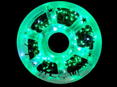 Гирлянда уличная Н.Т. LED на катушке ,зеленый 80м