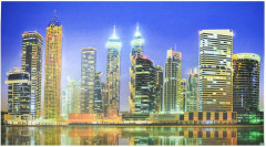 Панель ПВХ 600х1000 мм Фартук-панно Вечерний Дубай