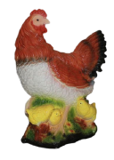 Фигура садовая Курица с цыплятами