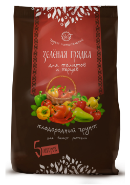 Почвогрунт для томатов и перцев 5л "Зеленая грядка" НА132 10шт./уп 350шт/п