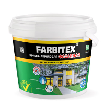 Краска акриловая фасадная (3.0 кг) FARBITEX