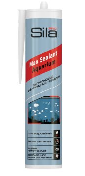 Герметик силиконовый аквариумный черный SILA PRO Max Sealant AQ 280мл