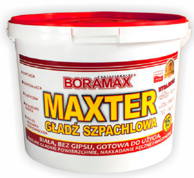 Шпатлевка готовая полимерная BORAMAX MAXTER 1,5кг белая