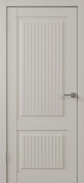 Полотно дверное ЭКО Сицилия Вертикаль ДГ софт белый гладкий 70х200