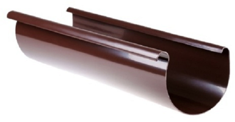 Желоб водосточный Profil D130 мм 3 м коричневый