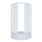 Кабина душевой уголок Triton Мозайка 100х100х205 см 1/4 круга средний/п. профиль белый сифон